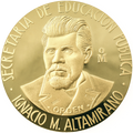 Medalla Ignacio M. Altamirano Oro