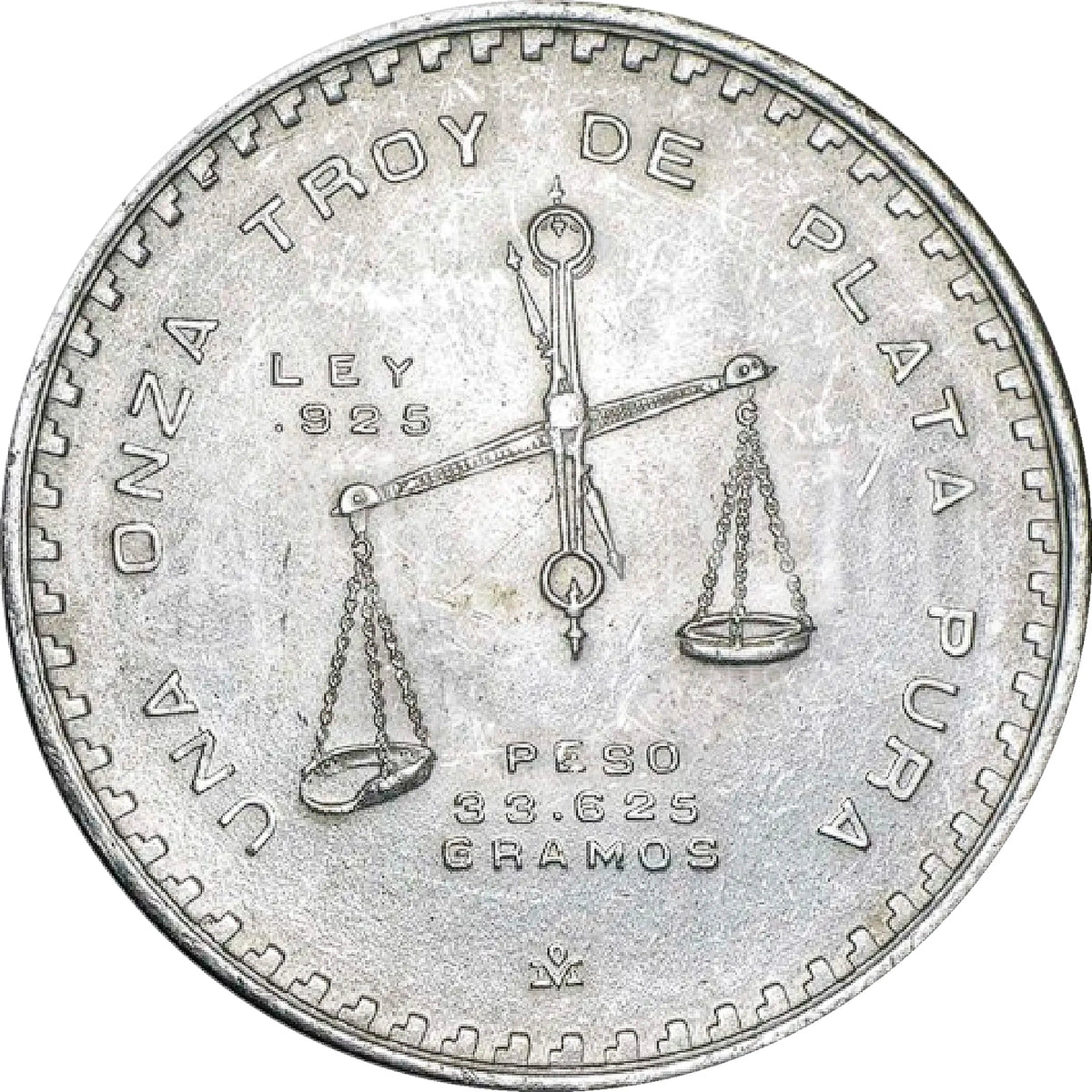 Moneda 1 Onza Troy Balanza de Plata