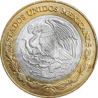 Moneda 20 Nuevos Pesos Bimetálica Plata/Bronce-Aluminio