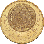 Moneda 20 Pesos Azteca Oro 