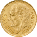 Moneda 2 1/2 Pesos Hidalgo Oro
