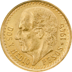 Moneda 2 1/2 Pesos Hidalgo Oro