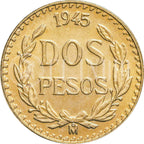 Moneda 2 Pesos Oro (Año Aleatorio)