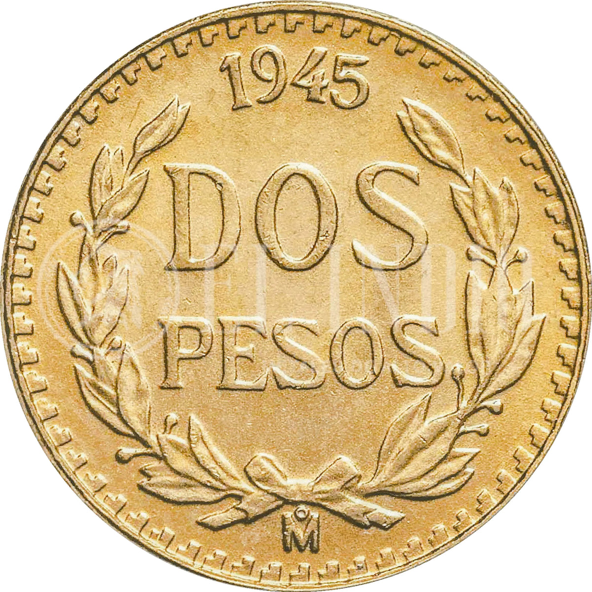 Moneda 2 Pesos Oro (Año Aleatorio)