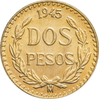 Moneda 2 Pesos Oro