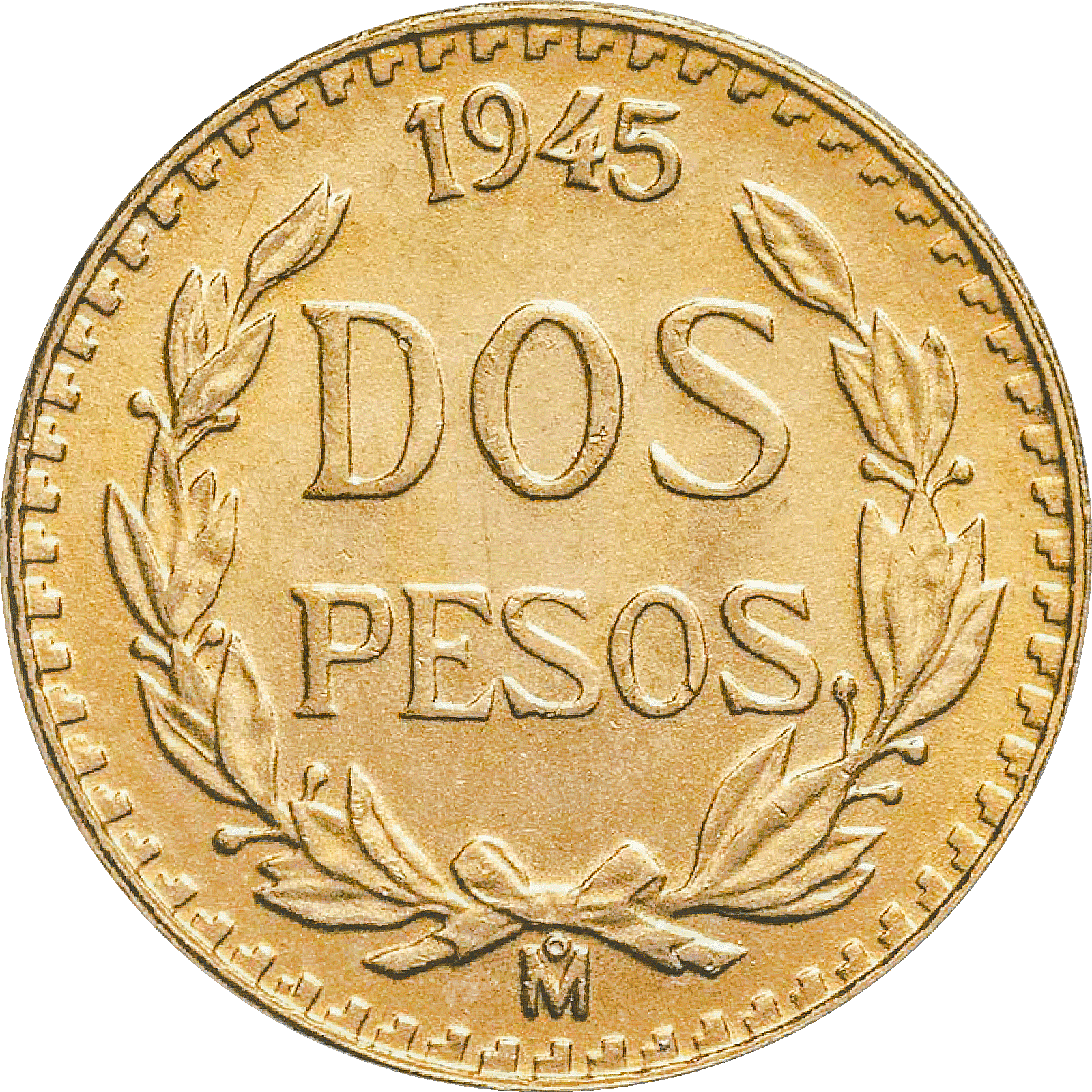 Moneda 2 Pesos Oro