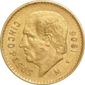 Moneda 5 Pesos Hidalgo Oro