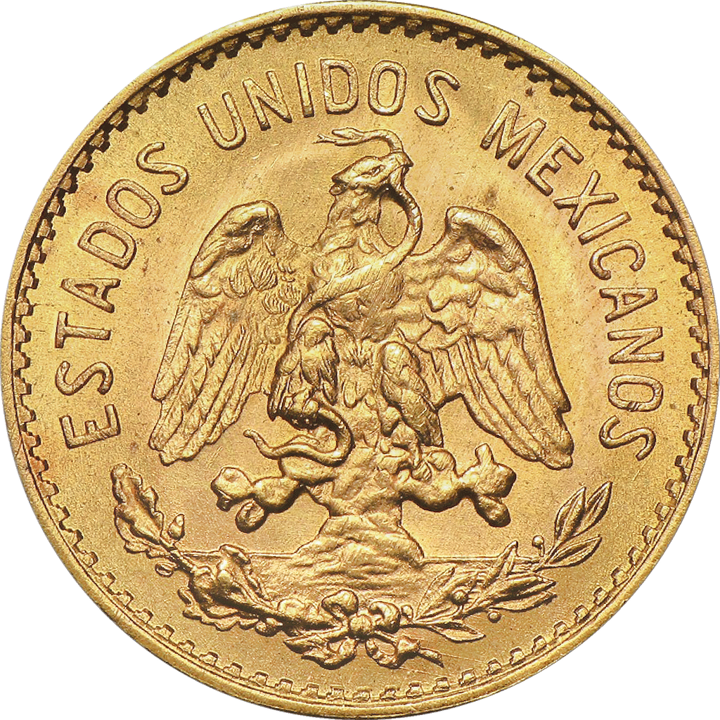 Moneda 5 Pesos Hidalgo Oro
