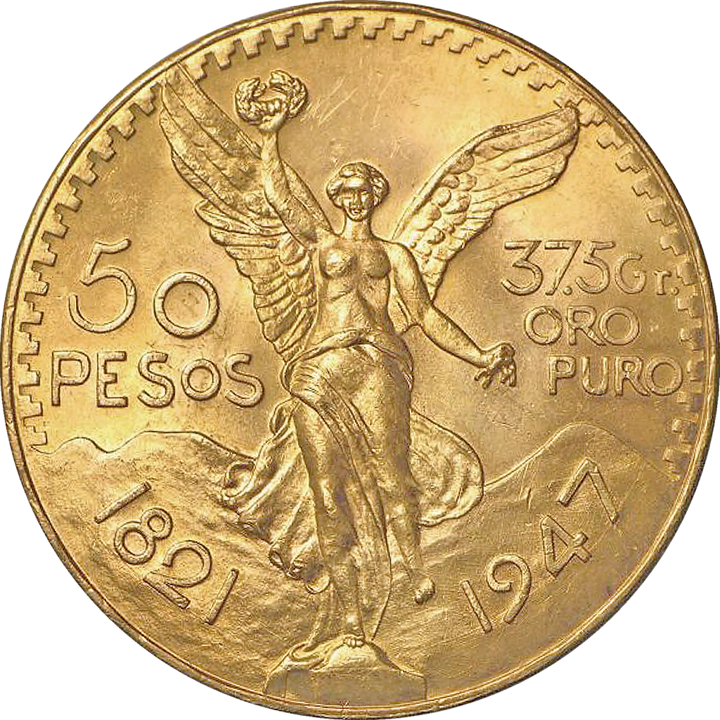 Moneda Centenario 50 Pesos Oro