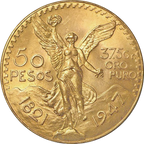Moneda Centenario 50 Pesos Oro