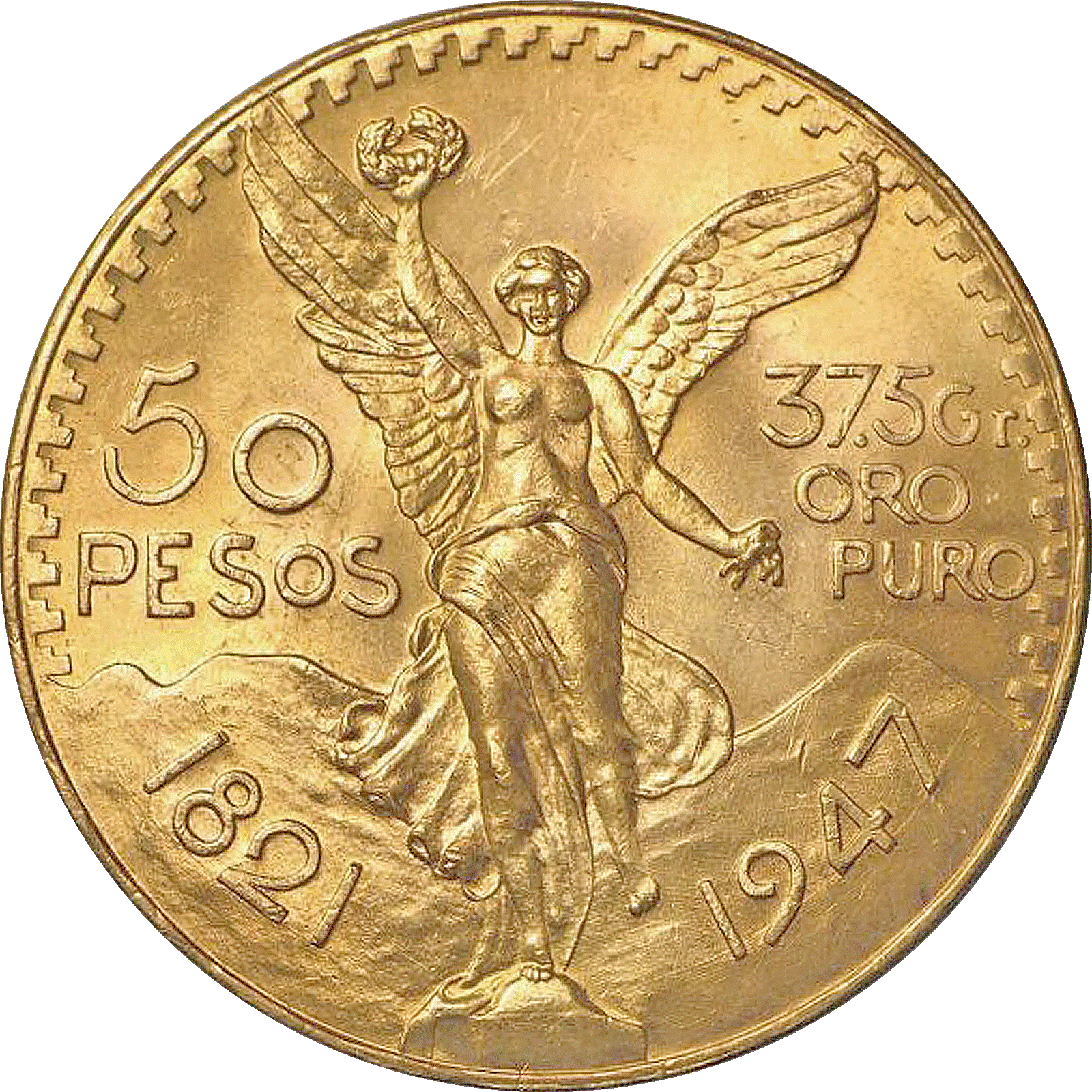 Moneda Centenario 50 Pesos Oro