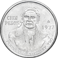 Moneda de Plata 100 Pesos Morelos