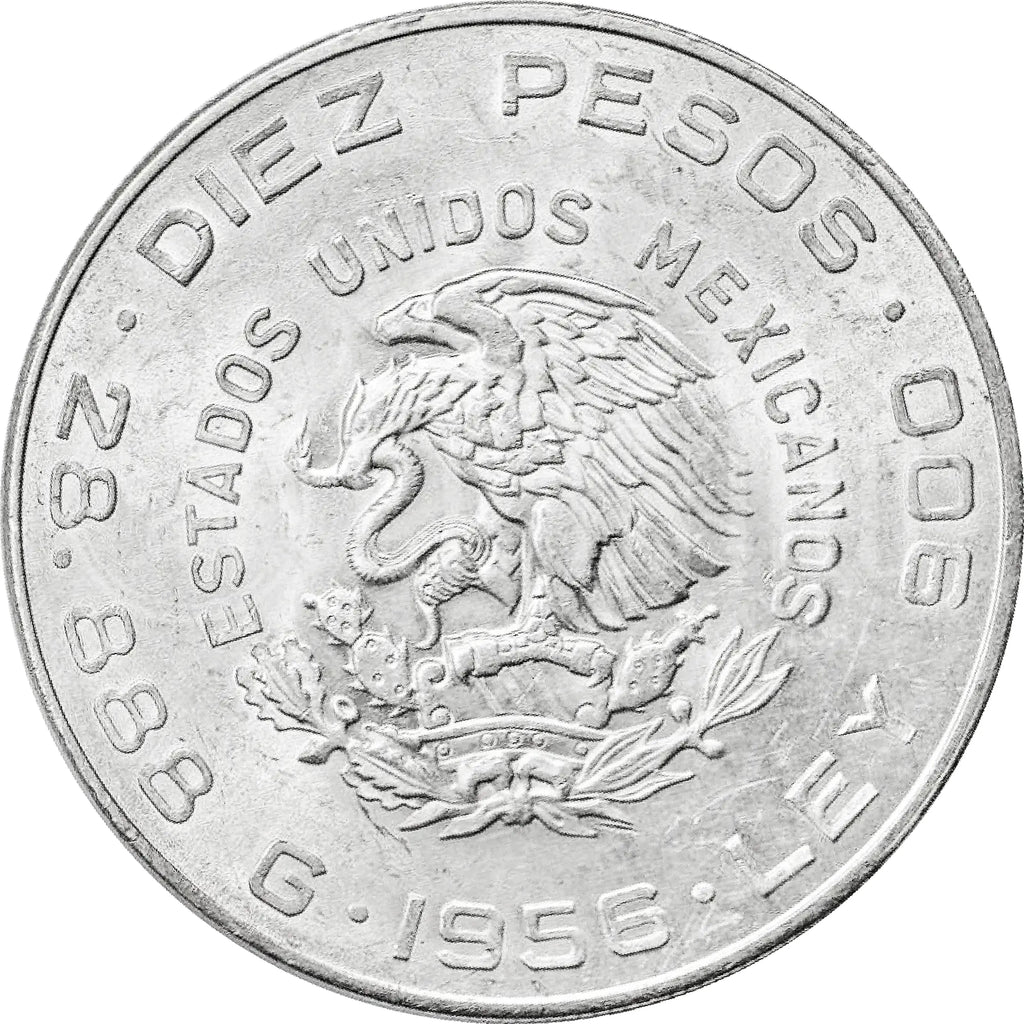 Moneda de Plata 10 Pesos Hidalgo