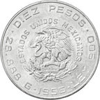 Moneda de Plata 10 Pesos Hidalgo
