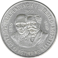 Moneda de Plata 10 Pesos Hidalgo y Madero