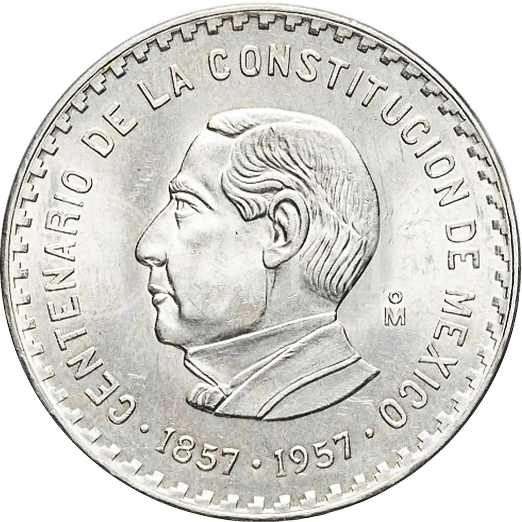 Moneda de Plata 10 Pesos Juárez
