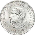 Moneda de Plata 10 Pesos Juárez