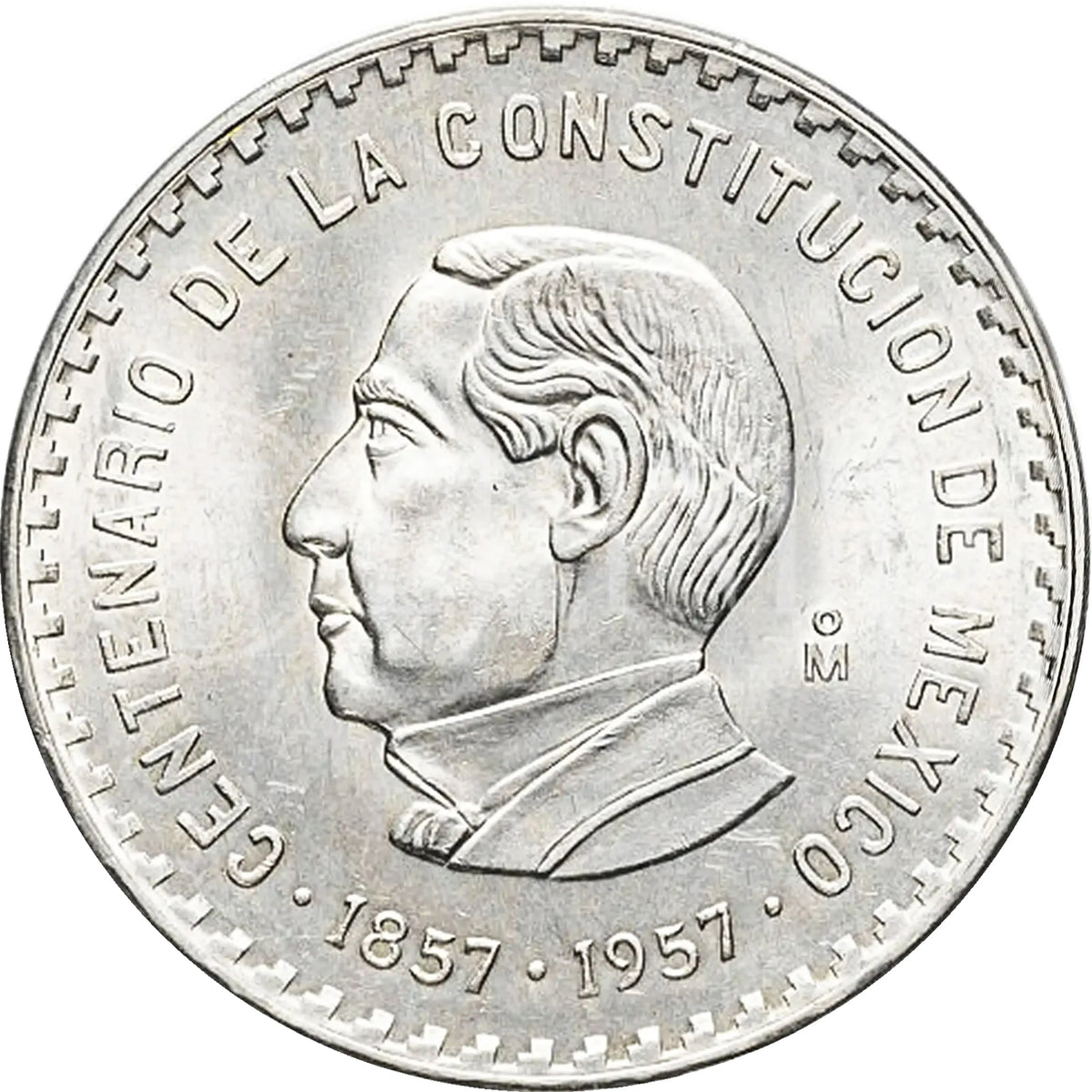 Moneda de Plata 10 Pesos Juárez