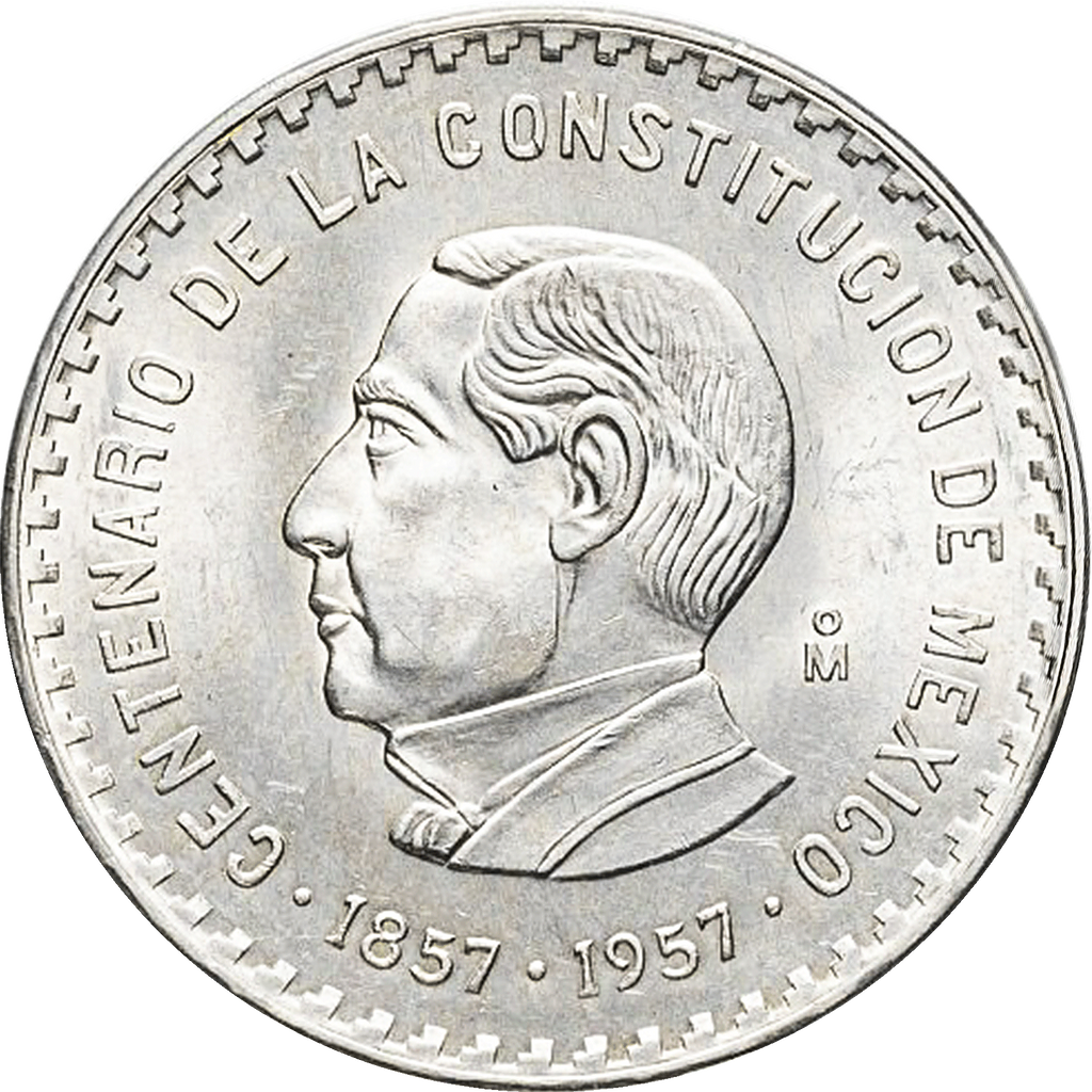 Moneda de Plata 10 Pesos Juárez