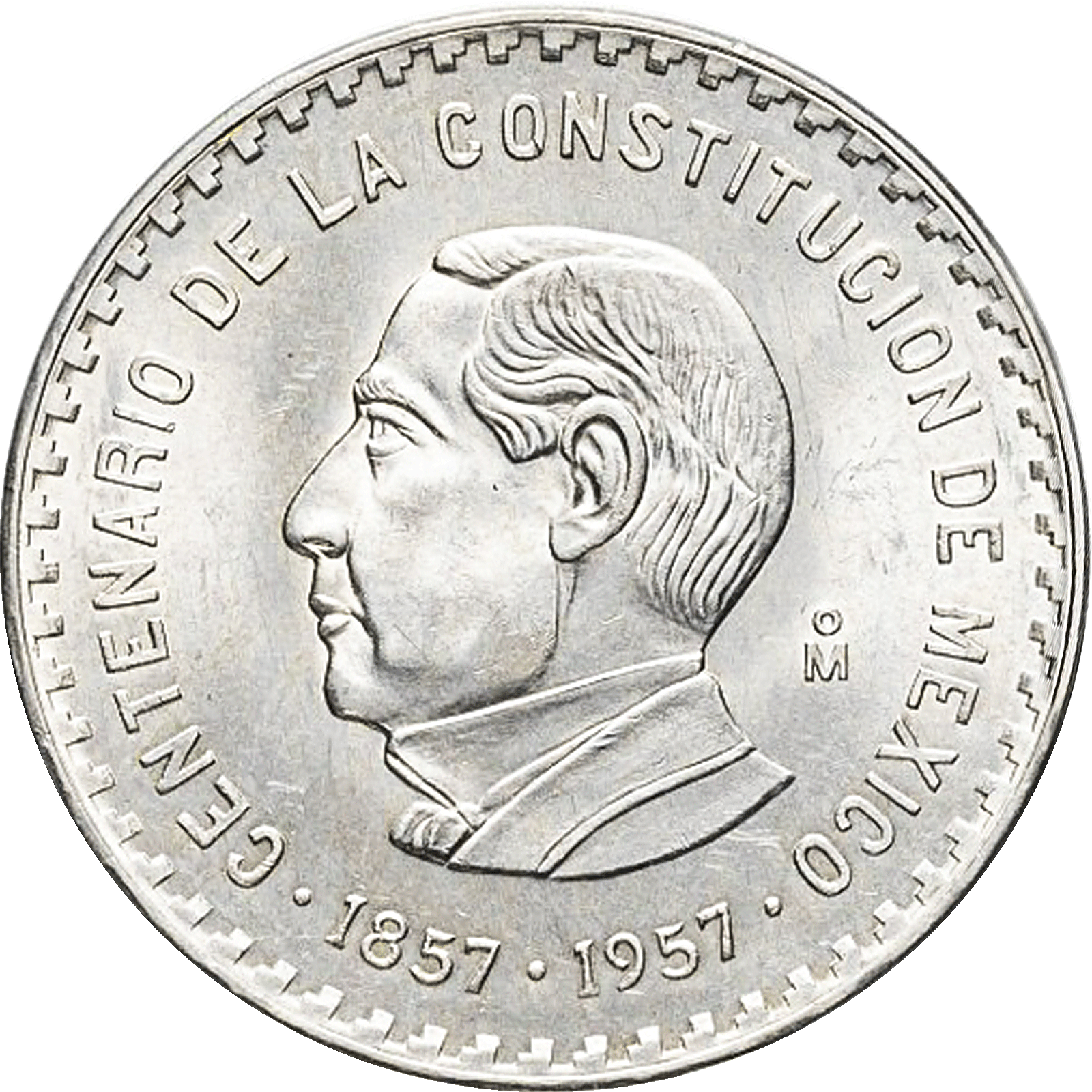 Moneda de Plata 10 Pesos Juárez
