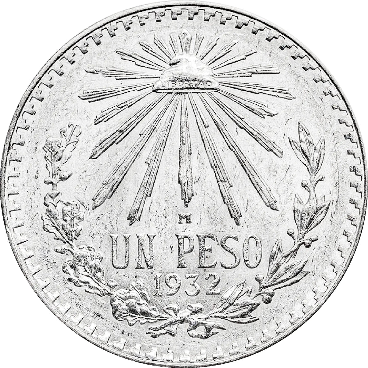 Moneda de Plata 1 Peso Resplandor