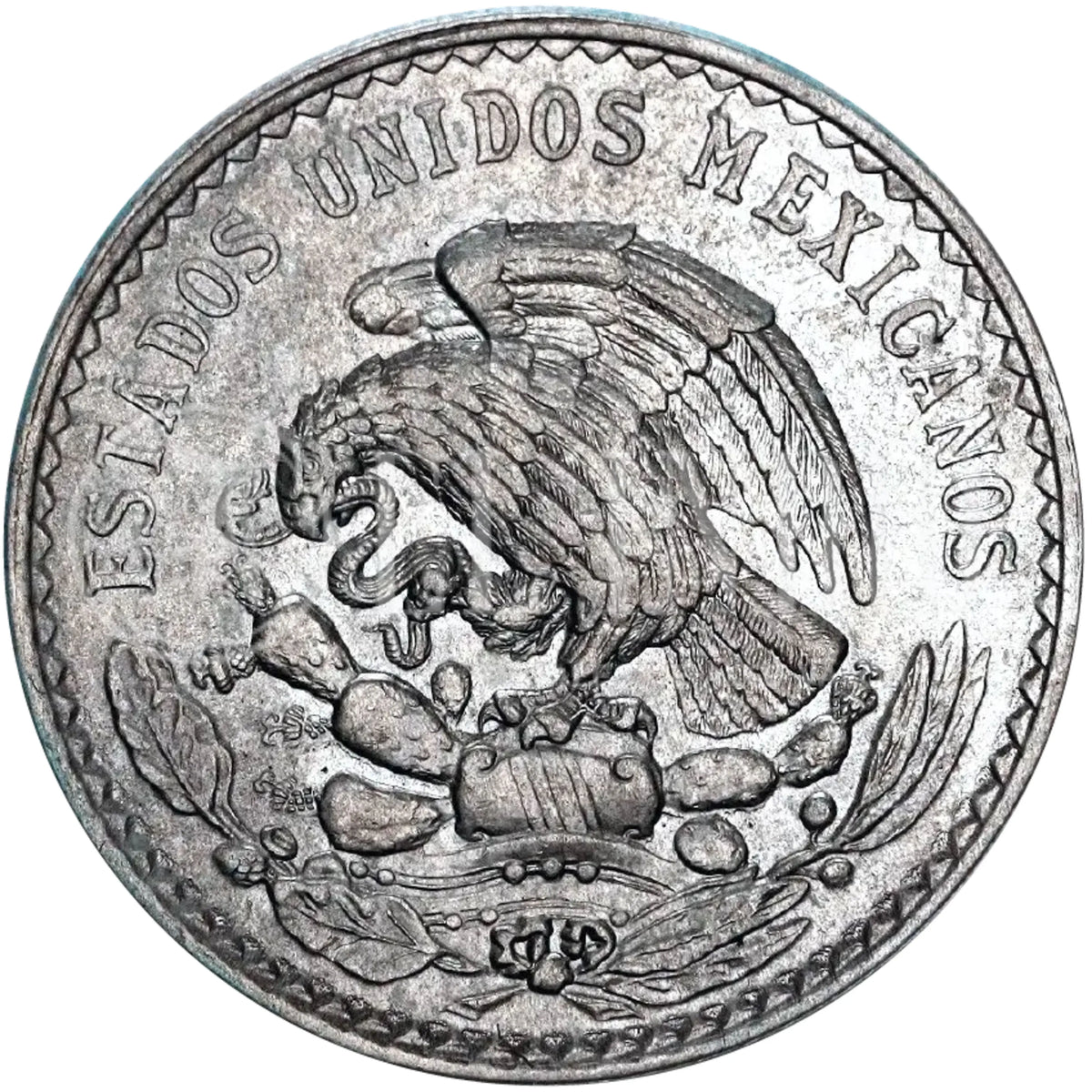 Moneda de Plata 1 Peso Morelos Cachetón