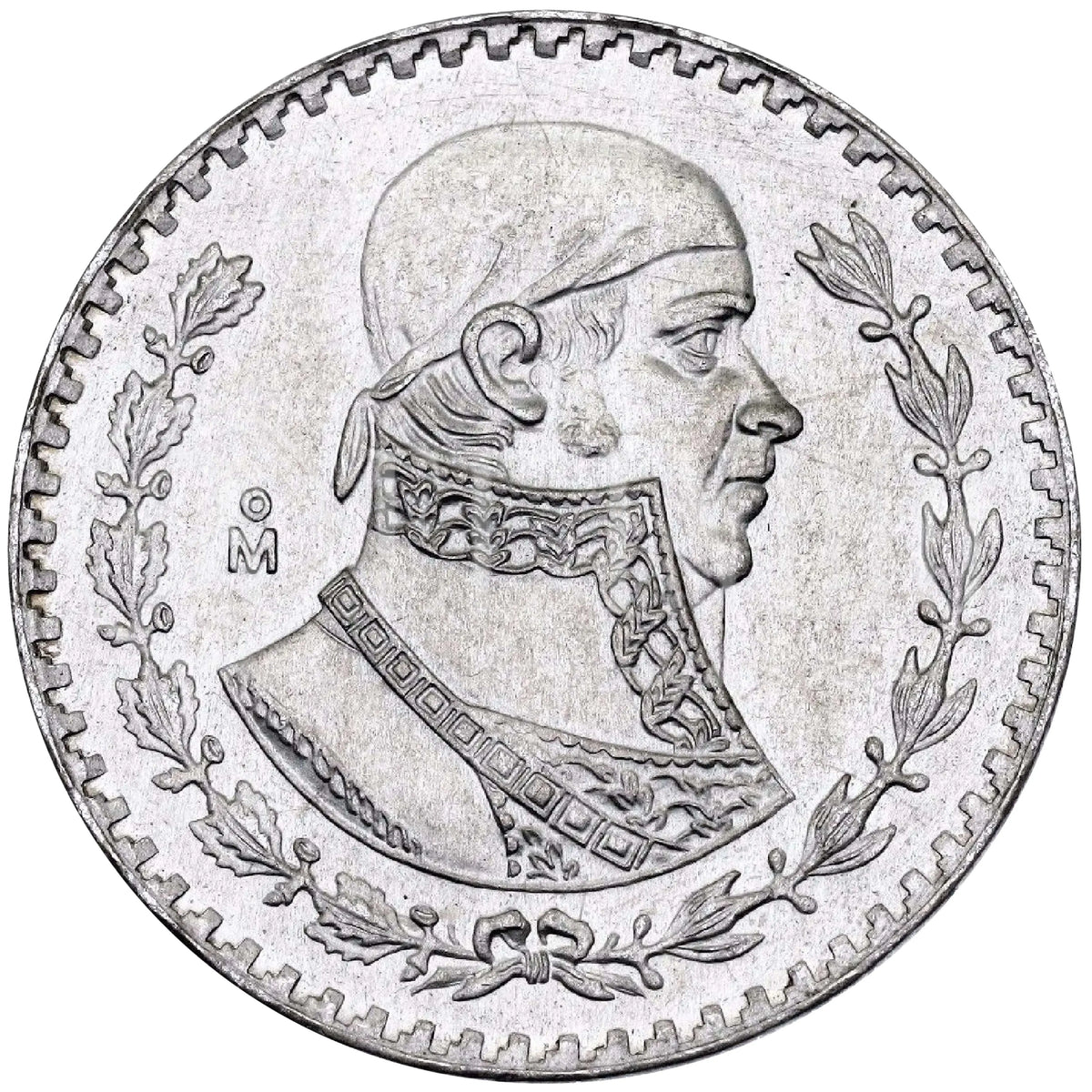 Moneda de Plata 1 Peso Morelos Tepalcate