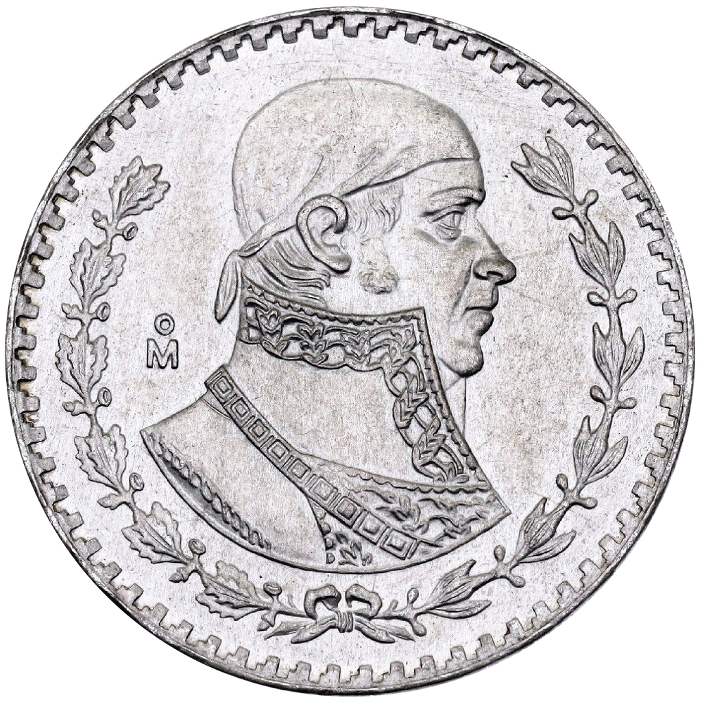Moneda de Plata 1 peso Morelos Tepalcate