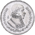 Moneda de Plata 1 peso Morelos Tepalcate