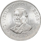 Moneda de Plata 25 Pesos Juárez Plata 1972
