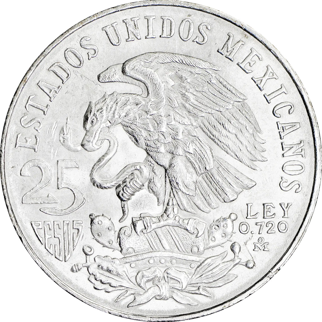 Moneda de Plata 25 Pesos Juegos Olímpicos