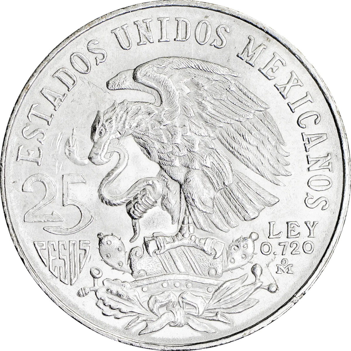Moneda de Plata 25 Pesos Juegos Olímpicos