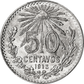 Moneda de Plata 50 Centavos
