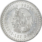 Moneda de Plata 5 Pesos Cuauhtémoc