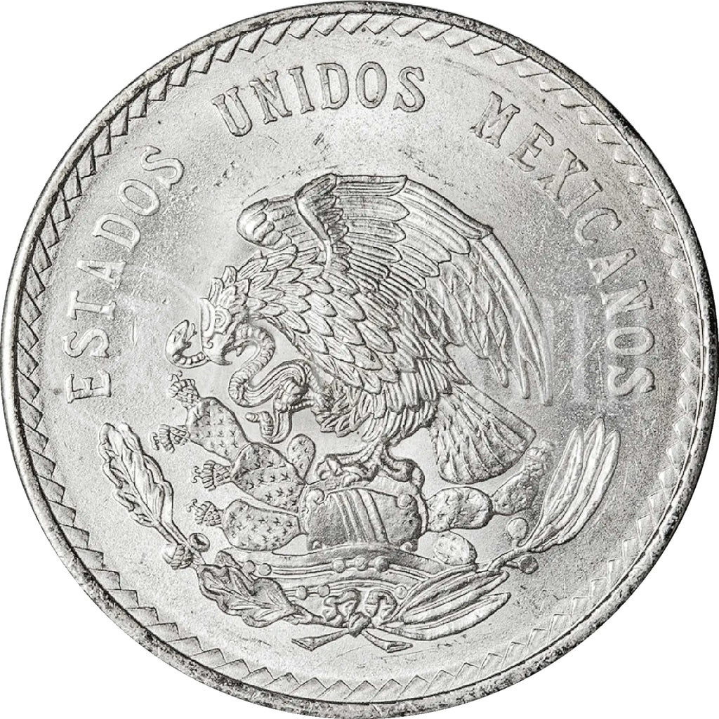 Moneda de Plata 5 Pesos Cuauhtémoc