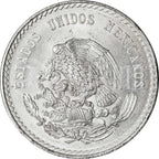 Moneda de Plata 5 Pesos Cuauhtémoc