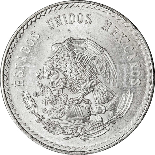Moneda de Plata 5 Pesos Cuauhtémoc