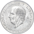 Moneda de Plata 5 Pesos Hidalgo chico