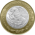 Moneda 10 Nuevos Pesos Bimetálica Plata/Bronce-Aluminio